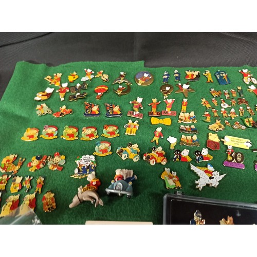 568 - An Enormous collection of Rupert the Bear Enamel and Button Badges