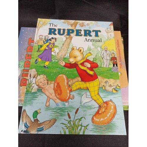 572 - Rupert The Bear Annuals 1990 - 1996 Mint, 1997 - 2000, 2003 Signed Ltd Edition Followers Edition