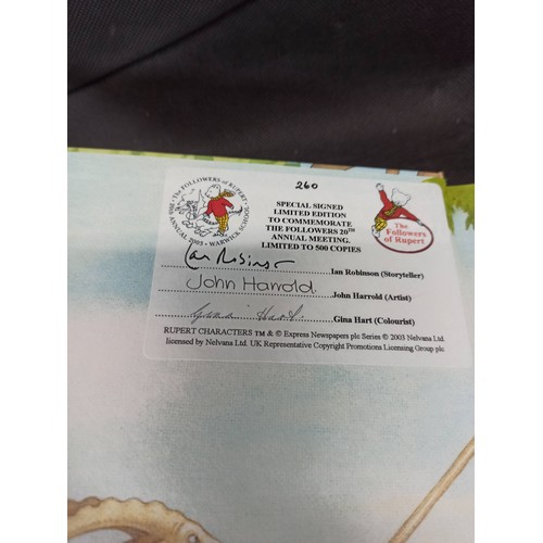 572 - Rupert The Bear Annuals 1990 - 1996 Mint, 1997 - 2000, 2003 Signed Ltd Edition Followers Edition