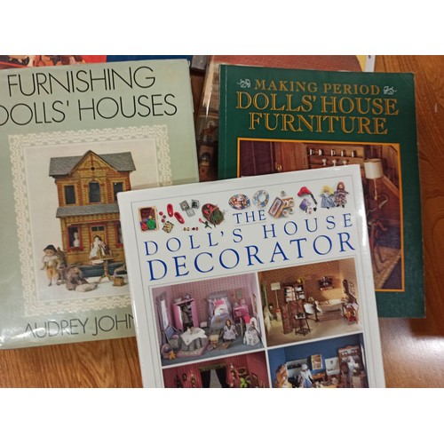 196B - Dolls House Books x 7 - Decorating , Making Dolls House Furniture, Embroidered Projects and More