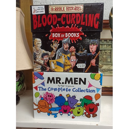 1161 - Horrible Histories Box Set of 20 Books and Mr Men Complete Collection Box Set of 50 Books