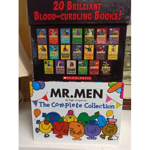 1161 - Horrible Histories Box Set of 20 Books and Mr Men Complete Collection Box Set of 50 Books