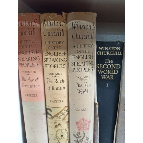 1162 - Winston S Churchill Books 3 x A History of the English Speaking Peoples and The Second World War Vol... 