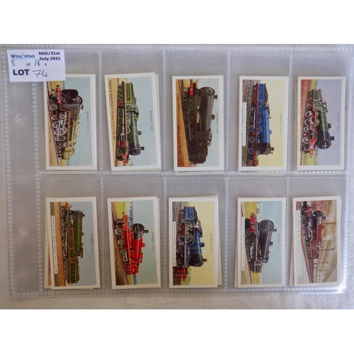 2074 - Category - Loco's Railways: Gallaher 48 x Trains of the World, Hobby Press 20 x Preserved Railway Lo... 