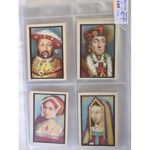 2106 - Category - Kings & Queens:  Wills 50 x Coronation Series, Wills 50 x Historic Events, Plays L25 x Tr... 