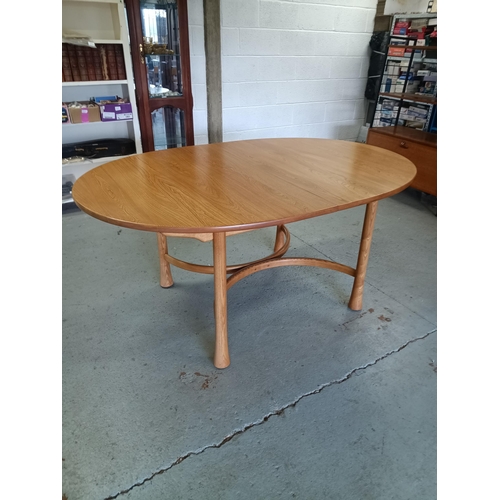 639 - An Ercol Saville, Ash, Light Finish Extending Dining Table and 4 x Chairs (In Very Good condition fo... 