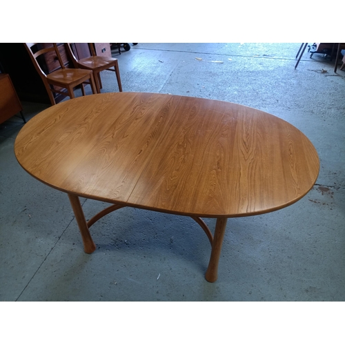 639 - An Ercol Saville, Ash, Light Finish Extending Dining Table and 4 x Chairs (In Very Good condition fo... 