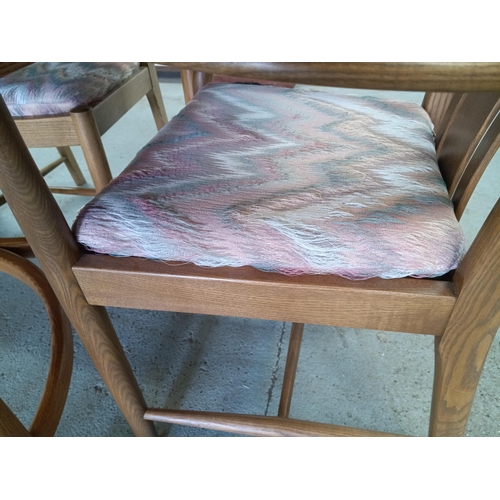 639 - An Ercol Saville, Ash, Light Finish Extending Dining Table and 4 x Chairs (In Very Good condition fo... 