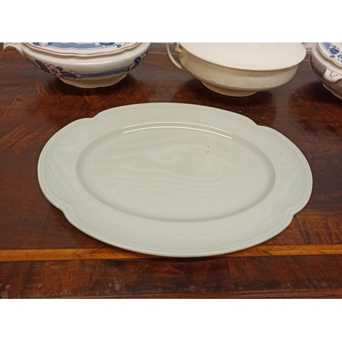 1035B - 3 x  Serving Dishes - 2 x  Bristol Pountney & Co and 1 x  Alfred Meakin plus Johnson Bros Oval Green... 