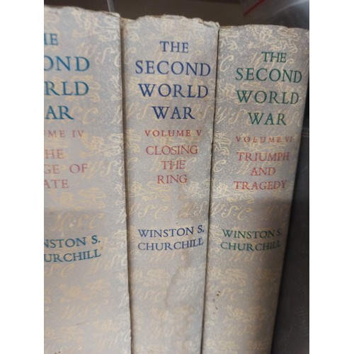 1162 - Winston S Churchill Books 3 x A History of the English Speaking Peoples and The Second World War Vol... 