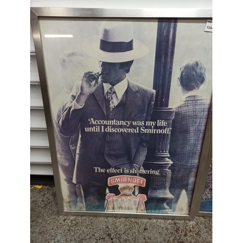 331G - Smirnoff Advertising Posters - Framed x 2