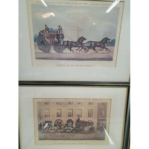 328K - A Set Of Framed John Harris Carriage Prints.