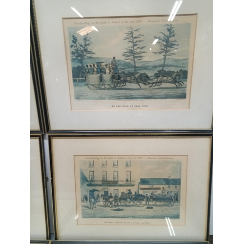 328K - A Set Of Framed John Harris Carriage Prints.