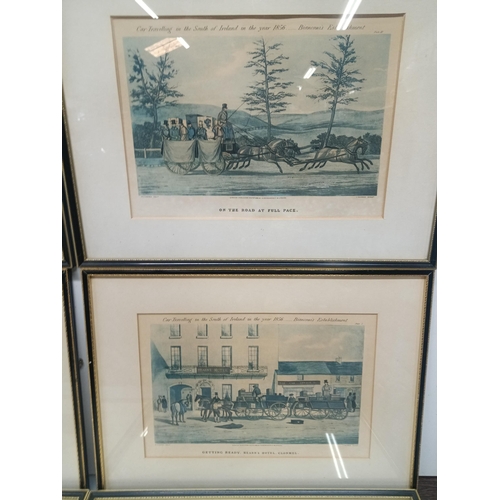 328K - A Set Of Framed John Harris Carriage Prints.