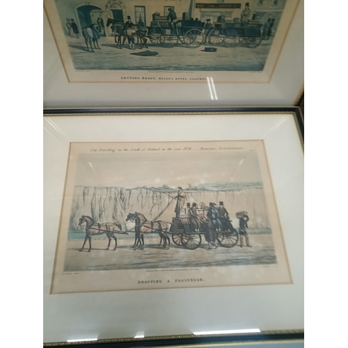 328K - A Set Of Framed John Harris Carriage Prints.