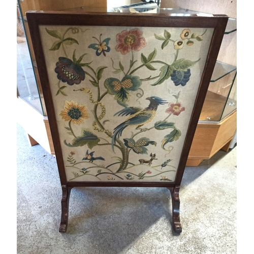 331B - Antique Tapestry Fire Screen.