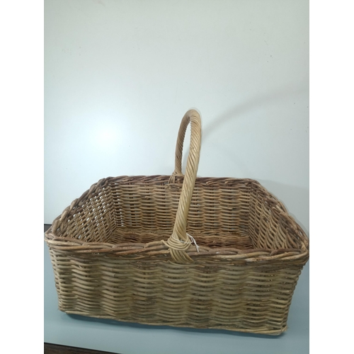 107E - A Large Wicker Log Basket 60 x 55 x 50cm