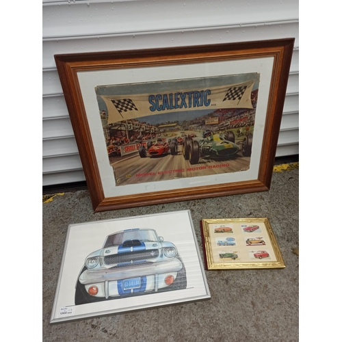 331H - 3 x Car Pictures  : Scalextric, 65 Shelby and Cigarette Cards