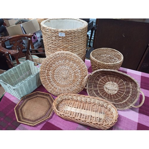 107G - Rattan and Wicker Laundry Basket and More