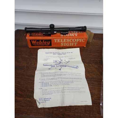 357 - Webley Telescopic Sight in Original Box with Instructions