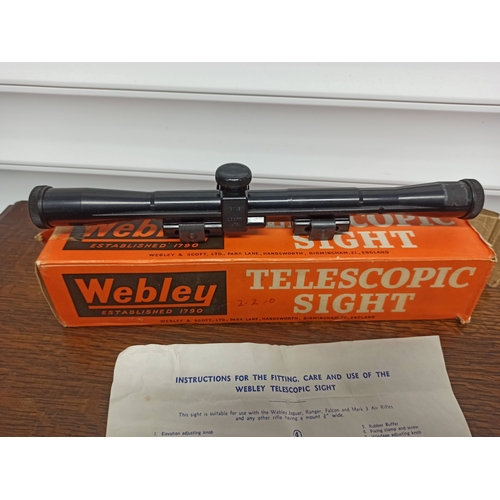 357 - Webley Telescopic Sight in Original Box with Instructions