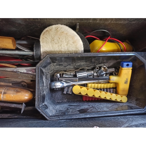 130 - Plastic Tool Box With Contents.