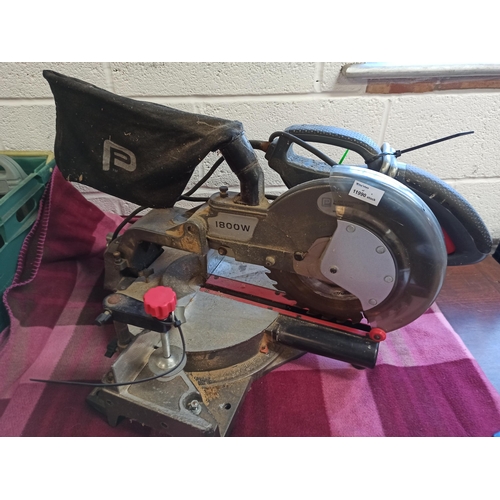 156 - A Performance Power Tool Slide Compound Mitre Saw.