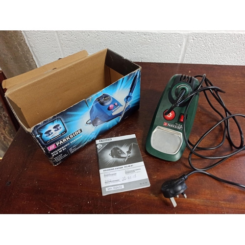 221 - Parkside Soldering Station, Boxed, With Instructions.