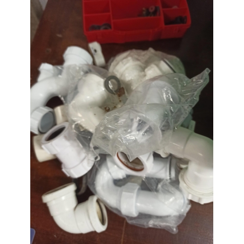 119 - Mixed Plumbing fittings, Including Gutter Brackets, Drainage, Waste Pipe Fittings & more.