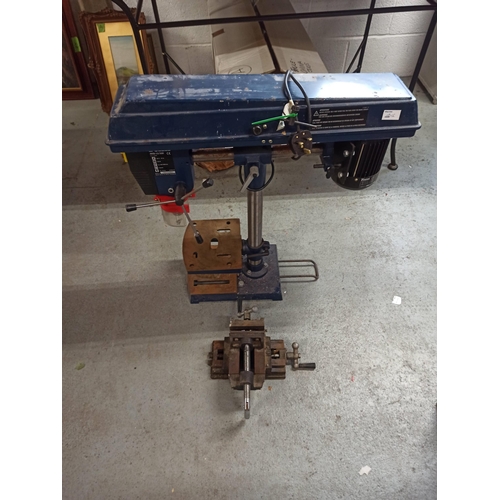 131 - A Ferm Bench Drill With Clamp.