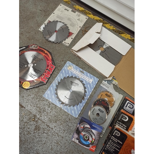 223 - Mixed Blades & discs For Stone saws, Circular Saws, & Angle Grinders.