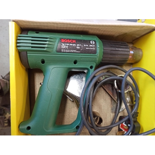 192 - Bosch POF 400A Router, Bosch PSS23 Sander, & Bosch PHG530-2 Hot Air Gun.