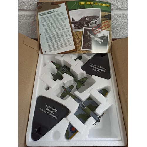 1110 - Atlas Editions Hawker Tempest V & Messerschmitt Me 262 Aircraft Models.