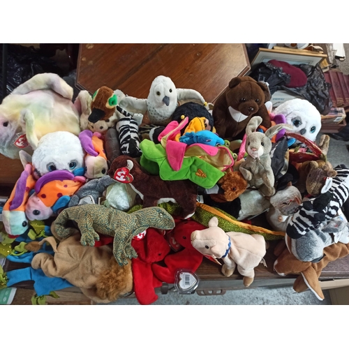 1109 - 2 x Bag Of TY Beanie Babies  Soft Toys.