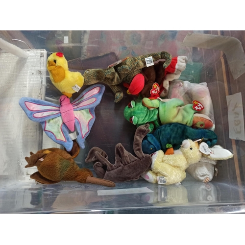 1109 - 2 x Bag Of TY Beanie Babies  Soft Toys.