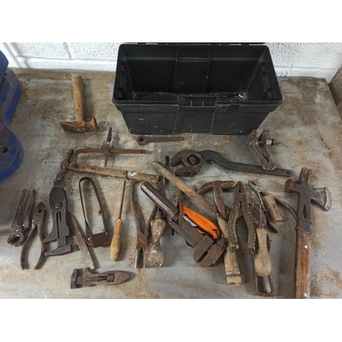 105 - Tool Box With Contents, Including Spanners, Hammers, Pliers & Much More.