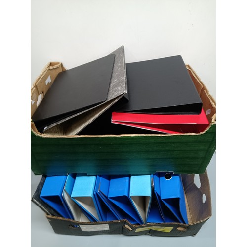 336 - 2 x Boxes Of Assorted Ring Binder Files.