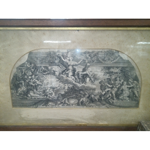 331C - An  Antique Engraving Featuring Nymphs and Satyrs