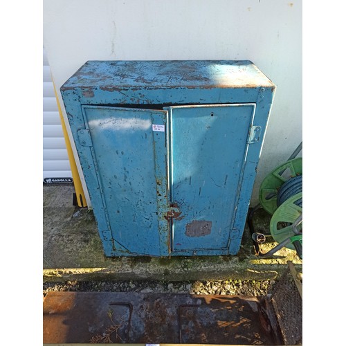 43 - Industrial Blue Metal Shelving Unit