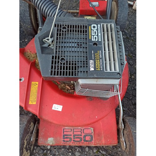 44 - Pro 550 Self Propelled Petrol Lawn Scarifier - seen running