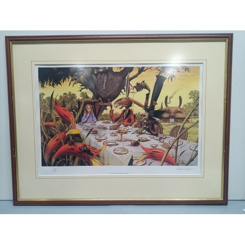 330R - Four Rodney Matthews Alice in Wonderland Limited to 750 Giclee Prints Signed by Rodney Matthews. Fra... 