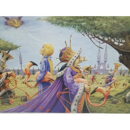 330R - Four Rodney Matthews Alice in Wonderland Limited to 750 Giclee Prints Signed by Rodney Matthews. Fra... 