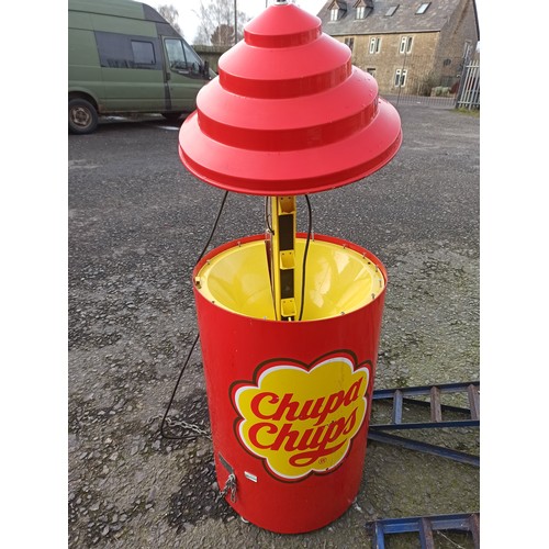 253 - Chupa Chumps Lollipop Vending Machine - Untested.  150cm High x 55cm Wide -Metal