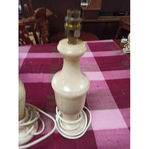 216 - 2 x Marble Lamps