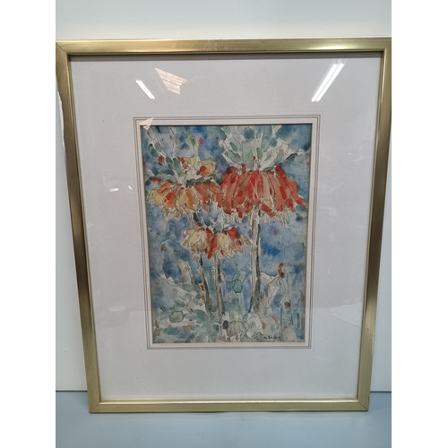 280 - A Watercolour of Flowers by Fletcher J Mercer 1861-1922. 49 x 61cm in frame. Fletcher J Mercer was a... 