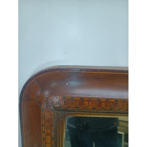 279 - A Vintage Inlaid Mirror 88 x 55cm