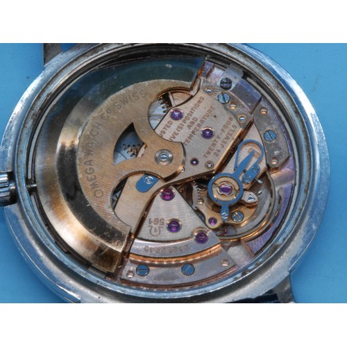 428 - A GENTLEMAN'S VINTAGE STAINLESS STEEL AUTOMATIC CHRONOMETRE CONSTELLATION WRISTWATCH BY OMEGA HAVING... 