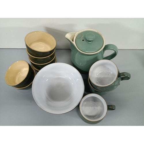 685 - A Quantity Of Green Denbyware.