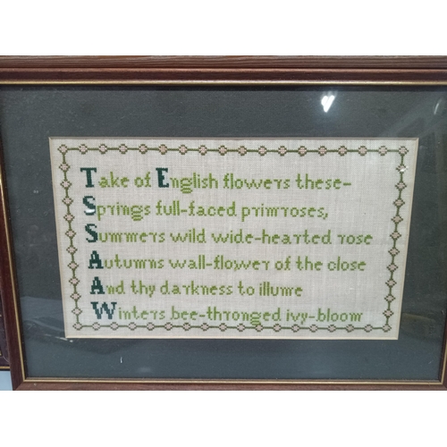 267 - 4 x Framed Tapestry / Embroideries