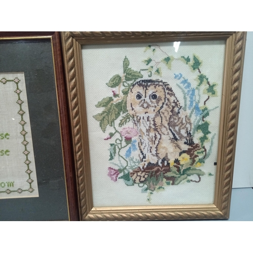 267 - 4 x Framed Tapestry / Embroideries